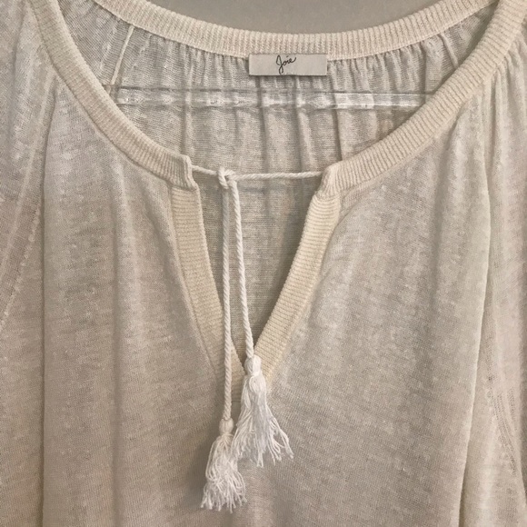 JOIE | Lg | LUXURIOUS LINEN | Tassel Ties - Picture 2 of 10